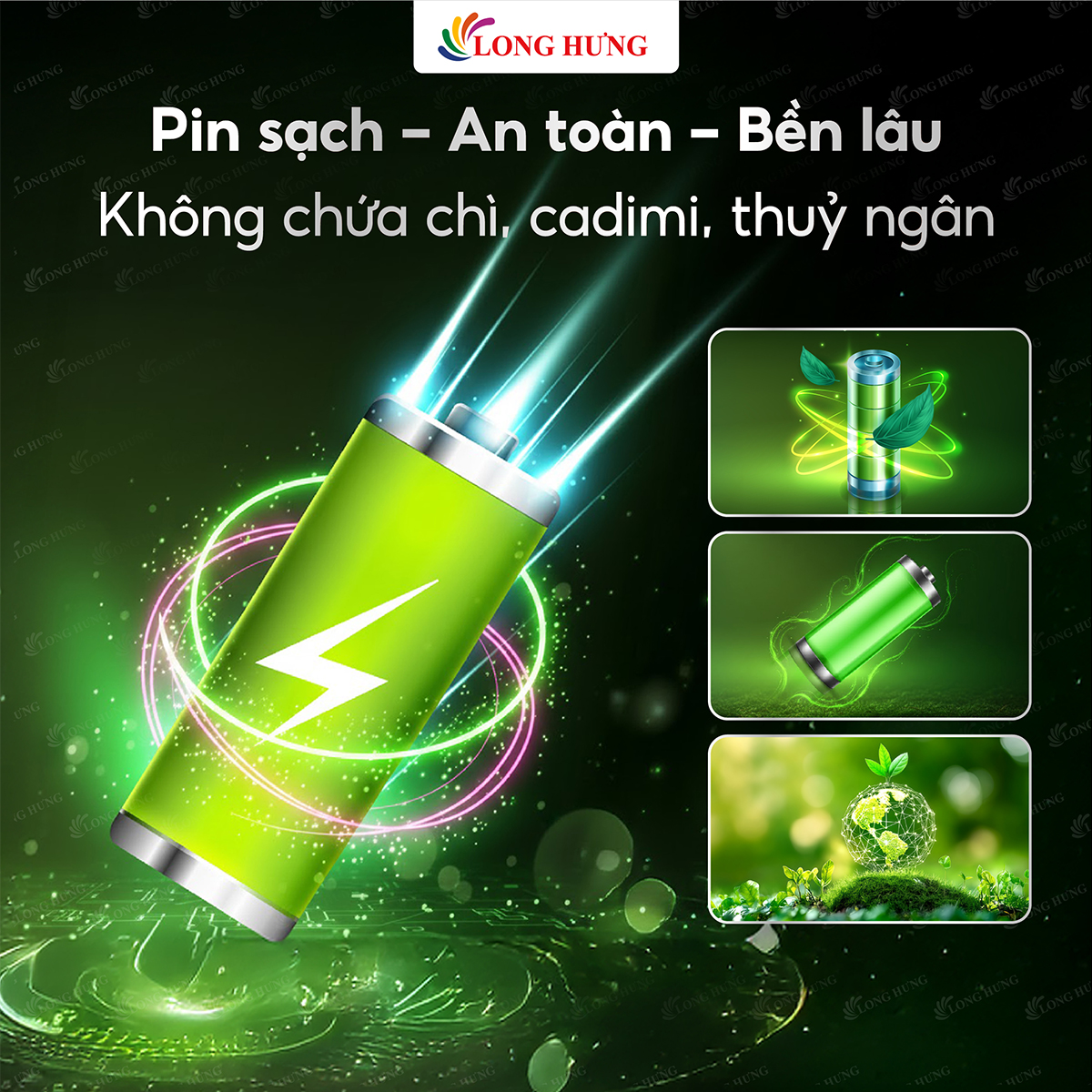 Vỉ Pin sạc Panasonic Eneloop AAA 800mAh BK-4MCCE/2BT (2 viên/10 viên) - Hàng chính hãng