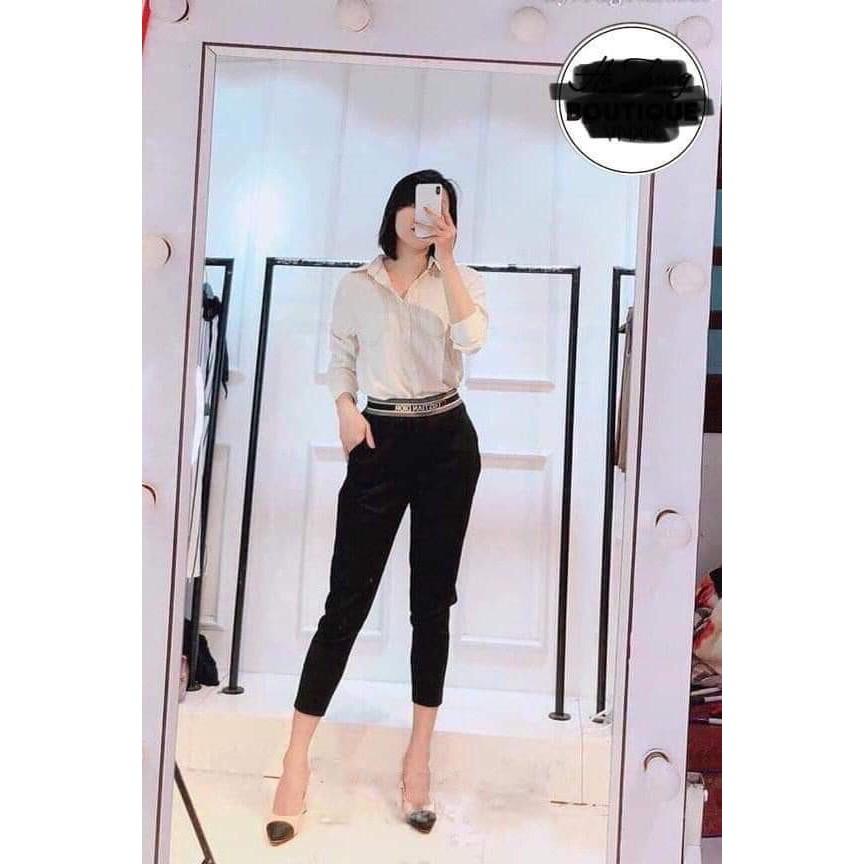 Quần baggy umi cạp cao