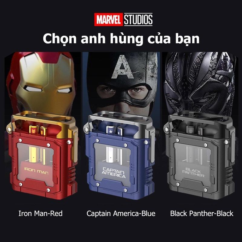 Marvel BTMV08 Iron Man Black Panther Captain America Tai nghe Bluetooth không dây TWS 5.3 Đồng thương hiệu Tai nghe Bluetooth cảm ứng Tai nghe