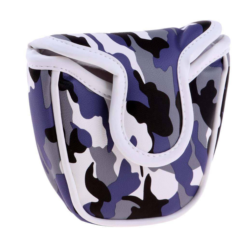 2Pcs Replacement Golf Mallet Putter Head Cover Headcover With  Closure