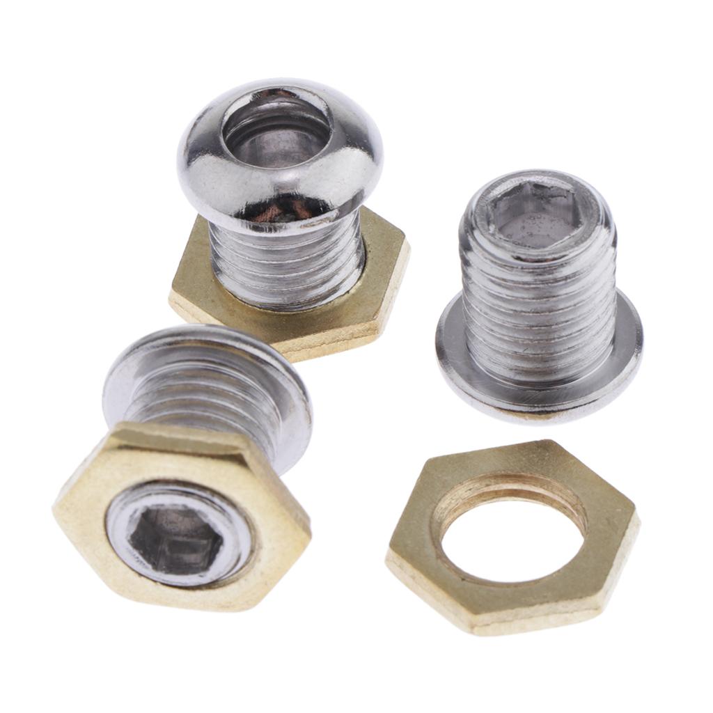 Bạc 1/2  Đúc Trống Lỗ Thông Khí Bộ 10 Phần cho Bass Tom Hít Bộ