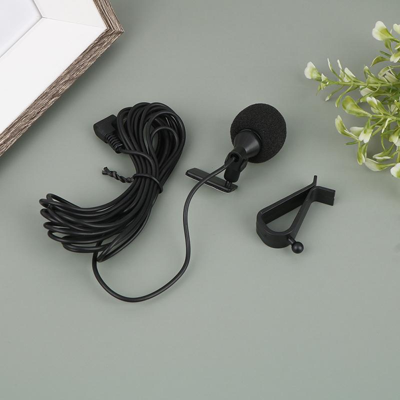 Micrô âm thanh xe hơi 3.5mm Jack plug Mic Stereo Mini có dây micrô bên ngoài cho PC Auto Car DVD Radio