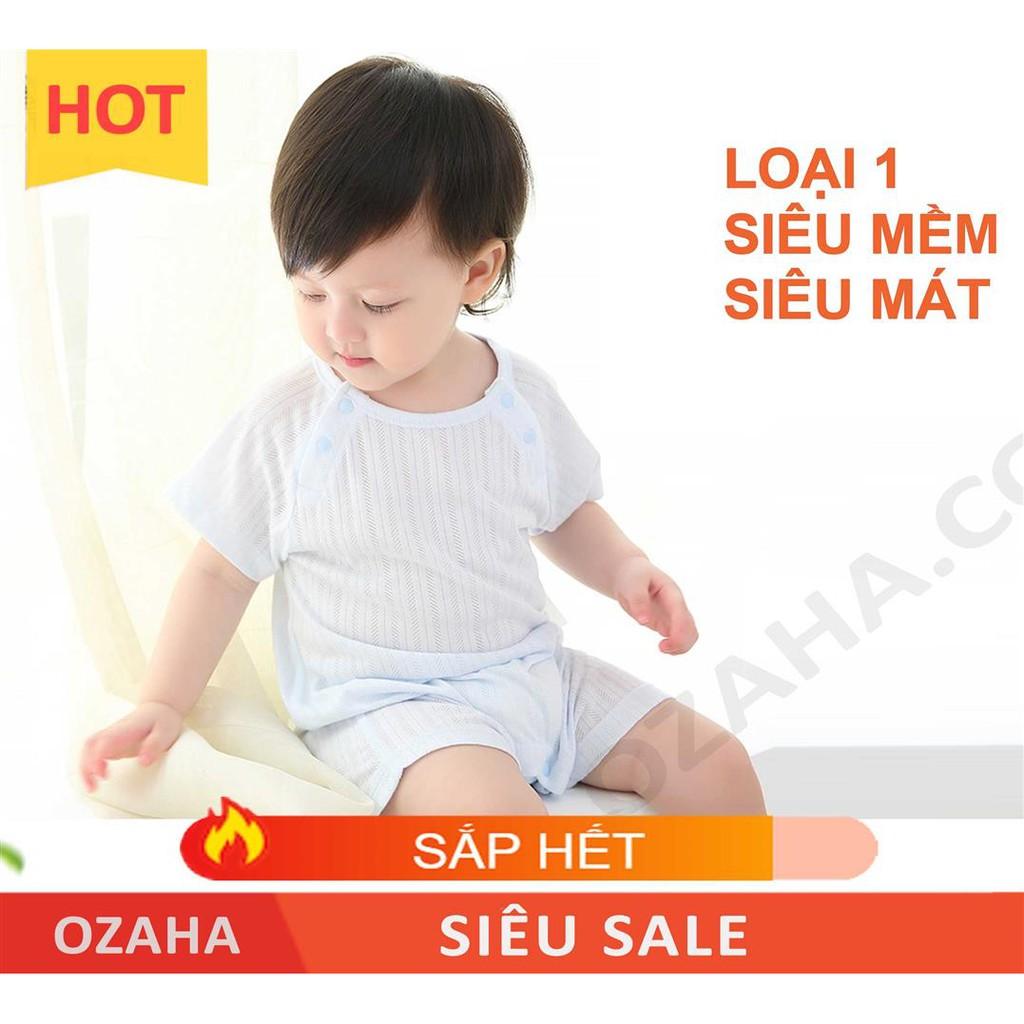 Body Sơ Sinh Sợi Tre Siêu Cao Cấp Chất Mềm Mỏng Nhẹ Tênh Ngắn Ozaha