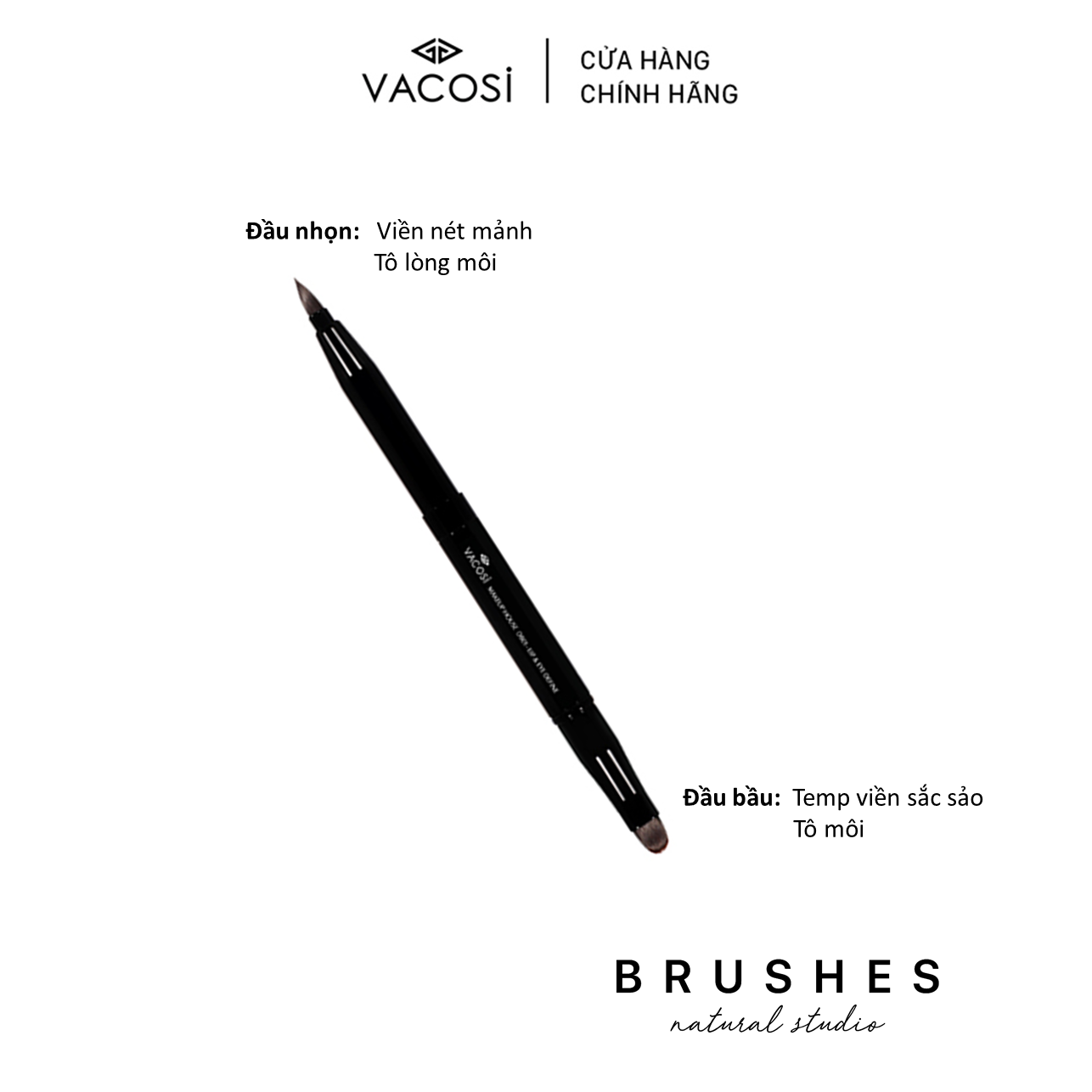 Cọ Môi 2 Đầu Đa Năng VACOSI - DB01 LIP & EYE DEFINE
