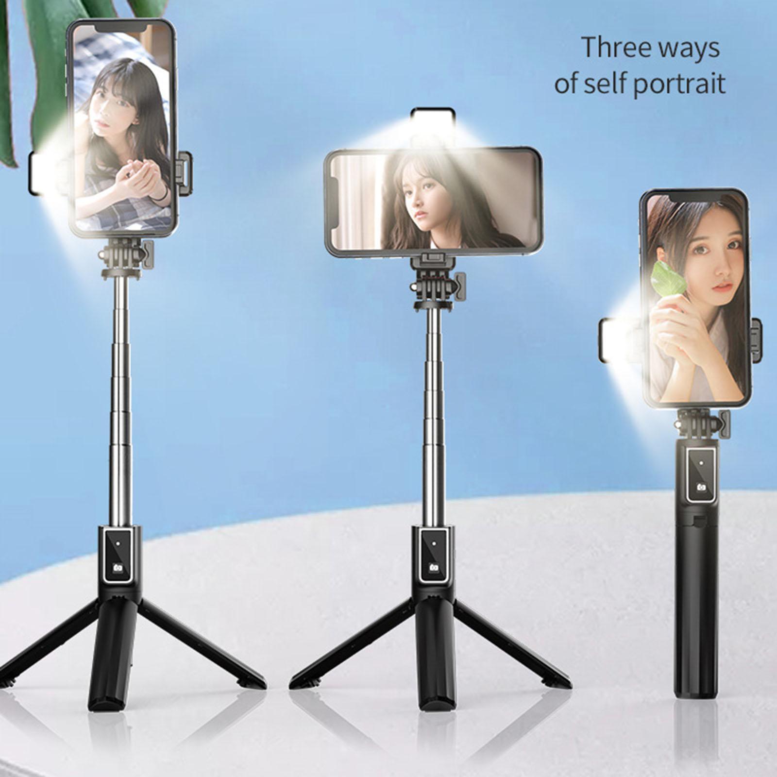 Selfie Stick Tripod Bluetooth Phone Tripod Cell Phone Holder for Black