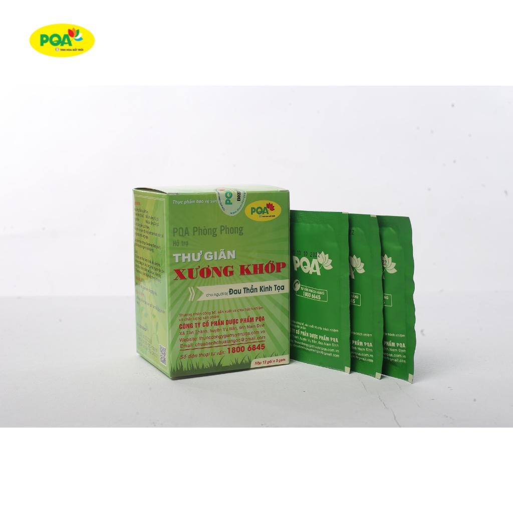 PQA Phòng Phong Thư Giãn Xương Khớp Trừ Phong Thấp Mạnh Gân Tốt Và Thần Kinh Tọa Hộp 12 Gói