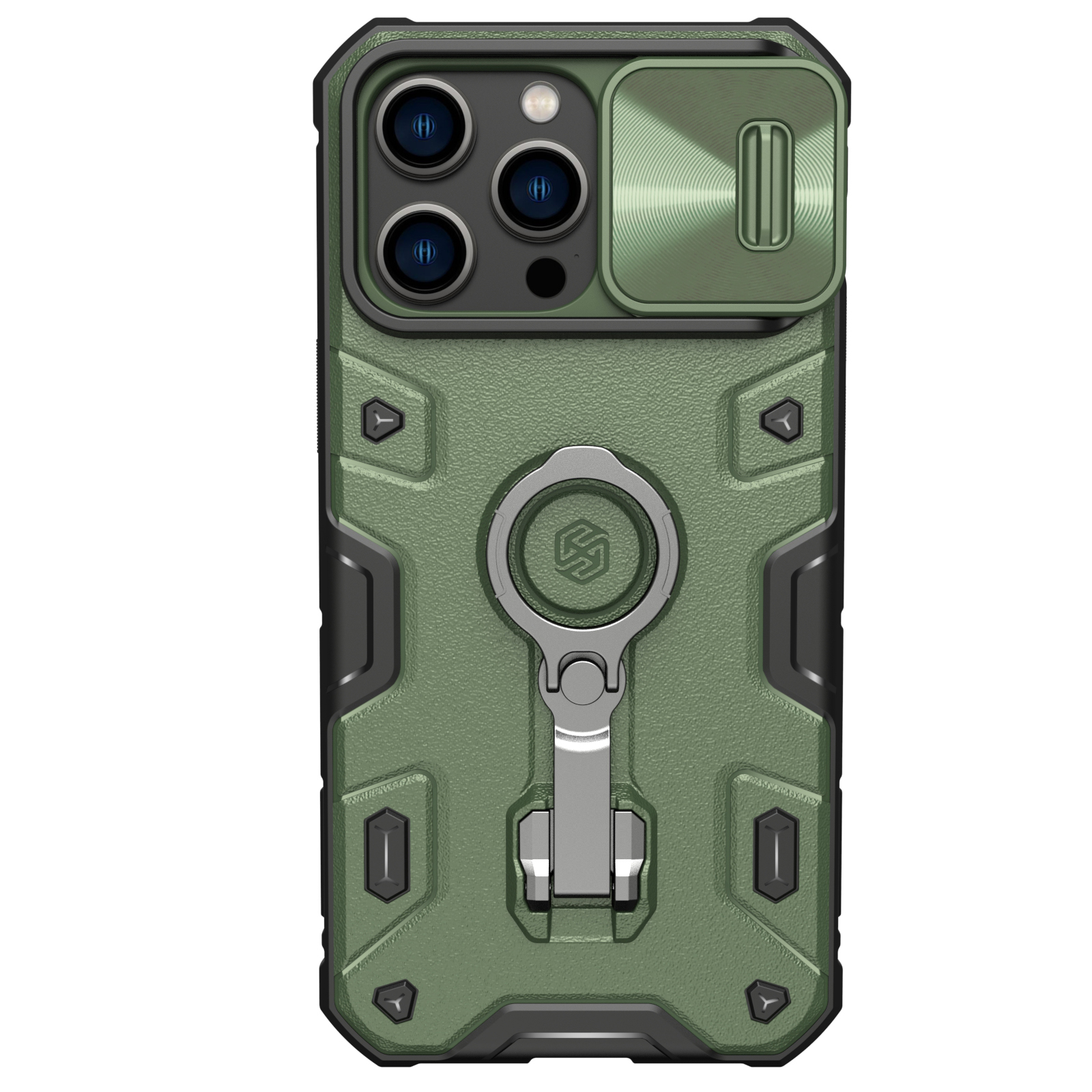 Ốp Lưng Nillkin Camshield Armor Pro Cho Iphone 14 Iphone 14 Plus Iphone 14 Pro Iphone 14 Pro Max - Hàng Nhập Khẩu - Iphone 14 Pro Max - Xanh Lá