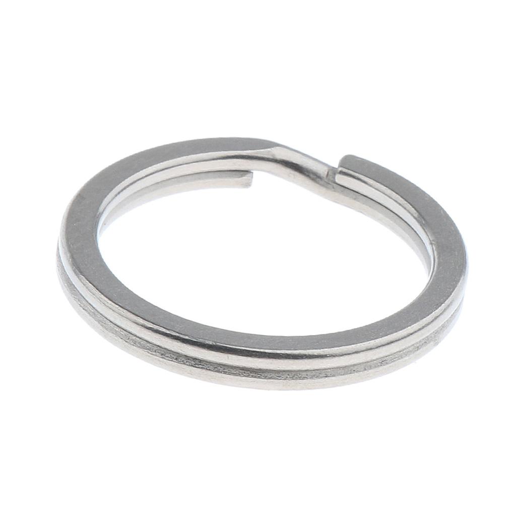 Titanium Key Ring Pocket Tool Mini Split Keychain Circle Clip
