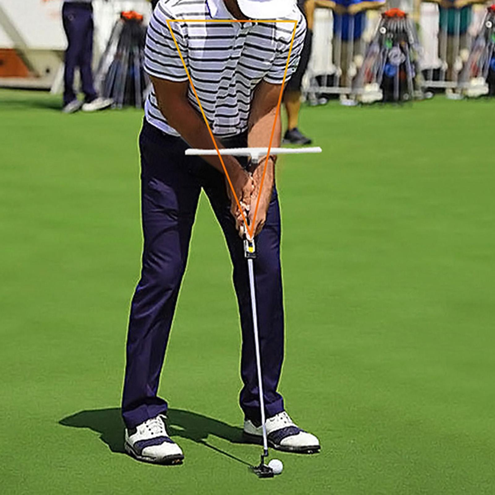 Swing Trainer Golf Club Golf Accessories Practice Exercise Position Guide Alignment Training Golfs Putting Training Aid T Putting for Adult