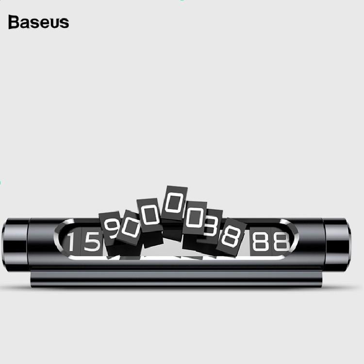 Bảng Số Điện Thoại Ô Tô Chính Hãng Cao Cấp Baseus-ACNUM - Hai màu đen, bạc