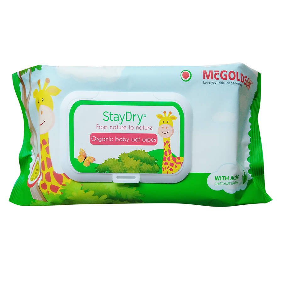 Khăn Giấy Ướt Cao Cấp Không Hương Staydry KU-STCC-KH100 (100 Tờ)