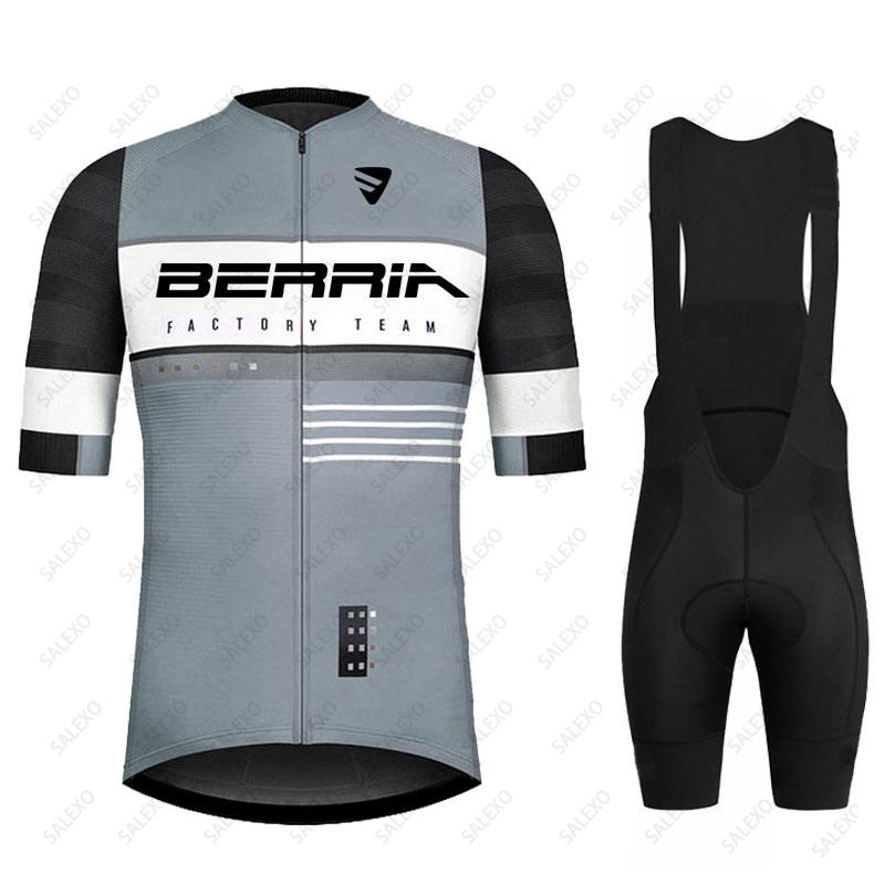 2023 BERRIA Đội Nam Ngắn Tay Đi Xe Đạp Jersey Bộ Mùa Hè MTB Maillot Ropa Ciclismo Đi Xe Đạp Quần Áo Thể Thao Xe Đạp Phù Hợp Với Color: 8 Size: S