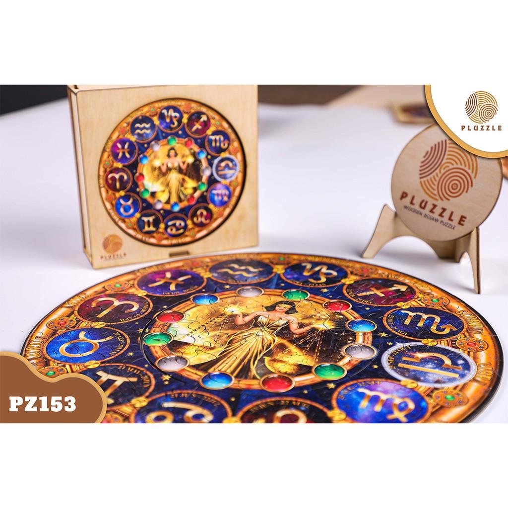 PLUZZLE Bộ xếp hình gỗ thông minh puzzle đồ chơi ghép hình 12 Cung Hoàng Đạo – Cung Thiên Bình – PZ153