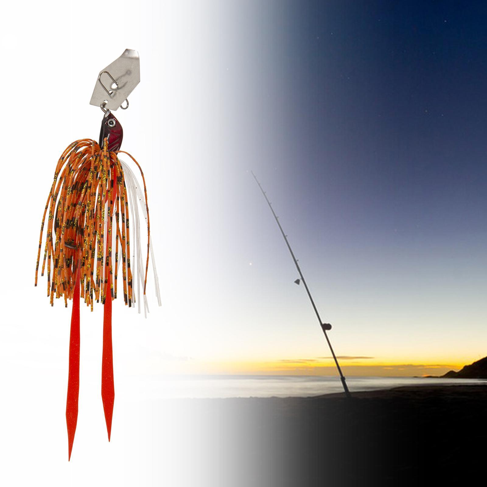 Fishing  Fishing Baits  with Silicone Skirt Flipping Jigs Swim Metal