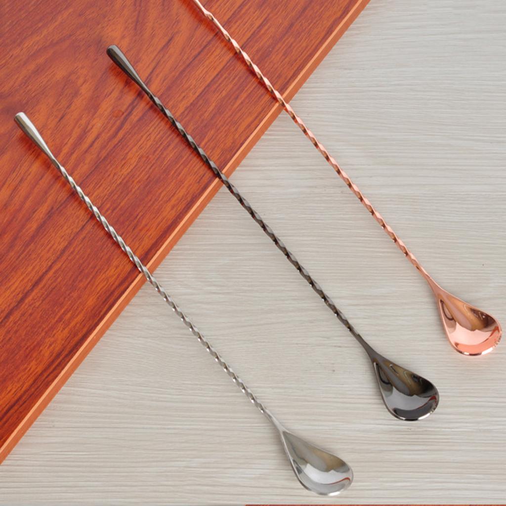 Long Handle Iced Tea Spoon Coffee Spoon Ice Cream Spoon Stainless Steel Cocktail Stirring Spoons