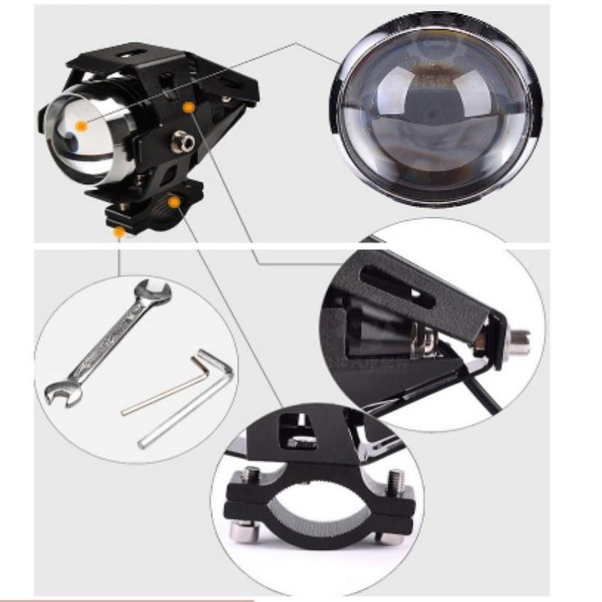 Đèn led trợ sáng xe máy - c6 18w 206362