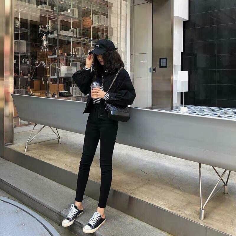 Quần legging lót lông uni co giãn chất đẹp, quần leging nữ fullsize hàng có sẵn