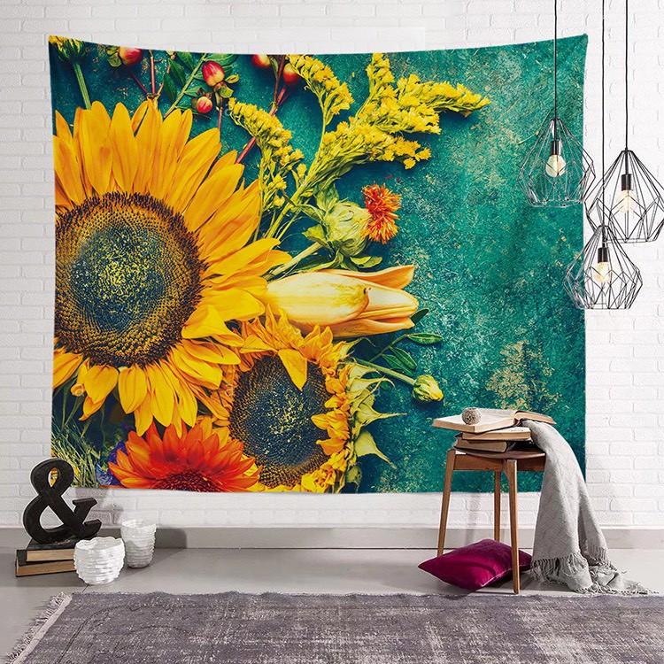 Tranh treo tường - Thảm vải trang trí đa năng, decor phòng hiện đại sang trọng, Tặng kèm thêm móc treo và đèn nháy