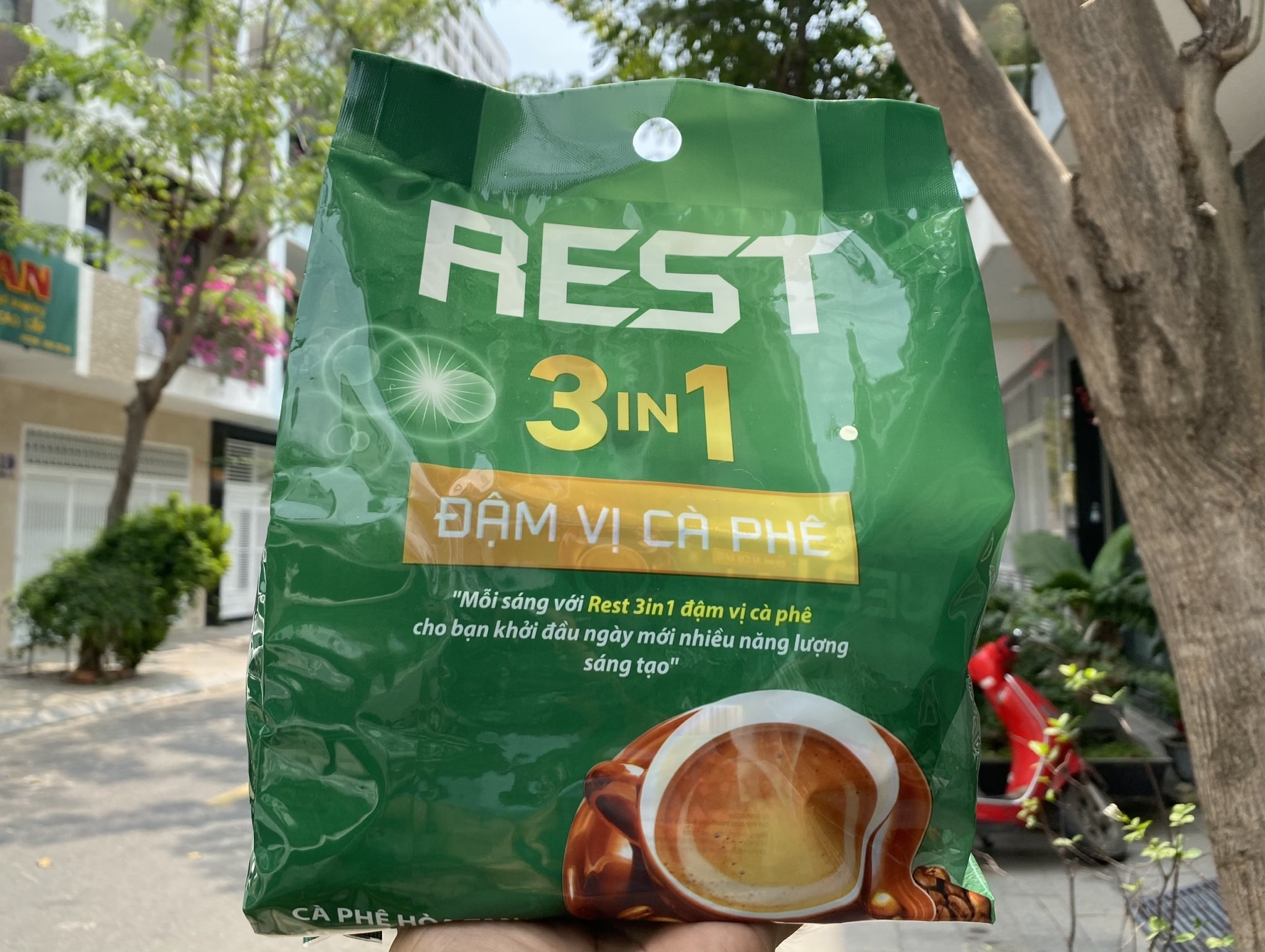 Cà phê hòa tan 3in1 REST đậm vị cà phê bịch 50 gói 15g