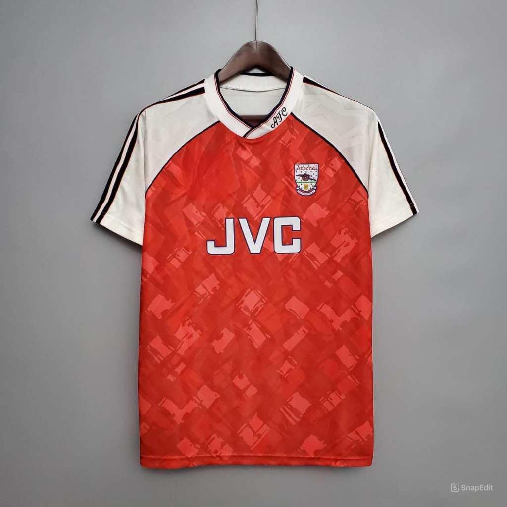 Áo Bóng Đá Retro Arsenal 1990 - Sân Nhà bản cao cấp vải Cotton Polyester
