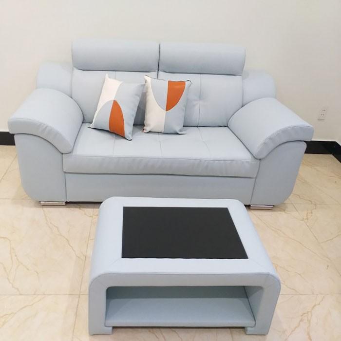 Bộ bàn ghế sofa da phòng khách