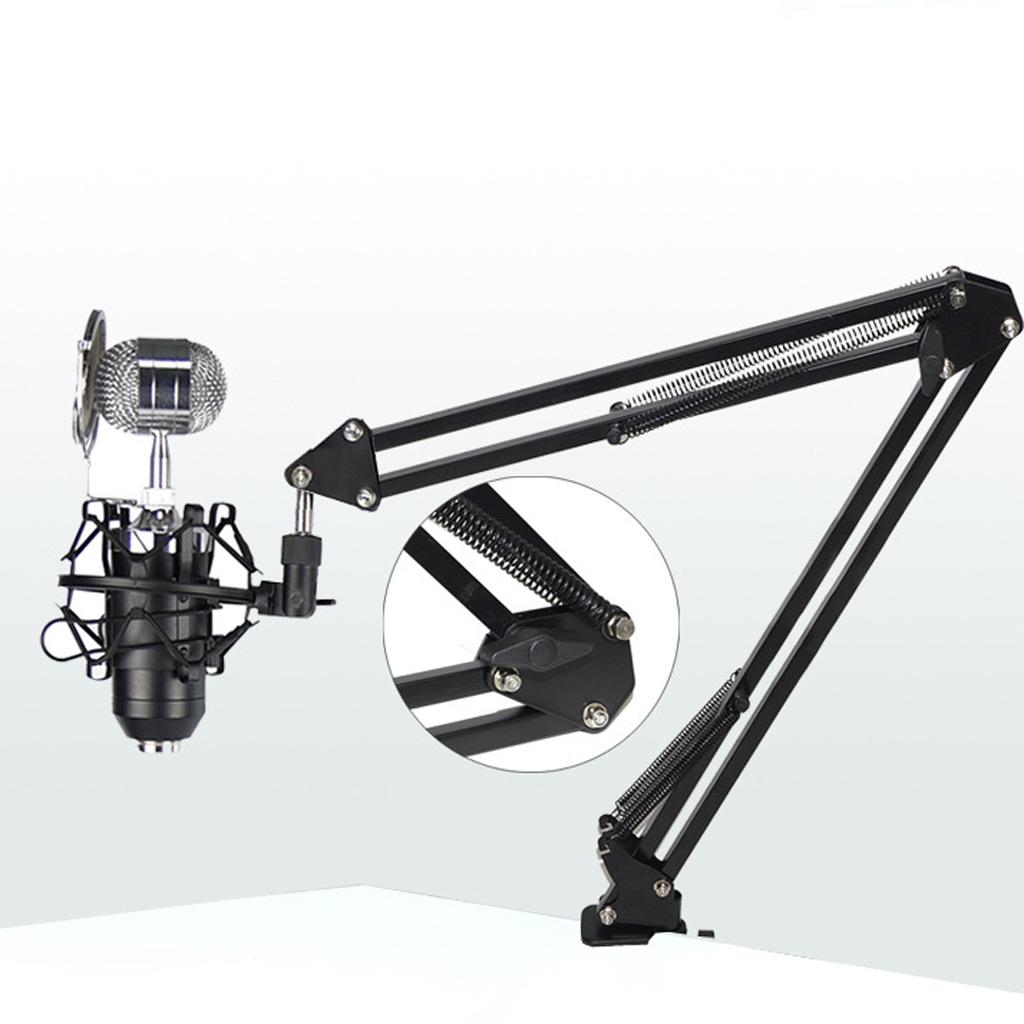 Adjustable Mic Stand Smartphone Video Mount Arm Phone Holder Stand