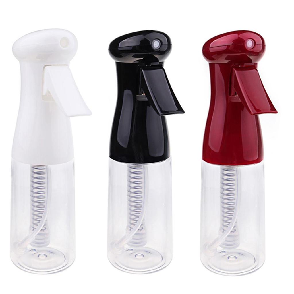 300ml Continuous Spray Water Bottle, Fine Mist Hair Spray Bottle Empty Refillable Trigger Sprayer, Plastic Mist Container