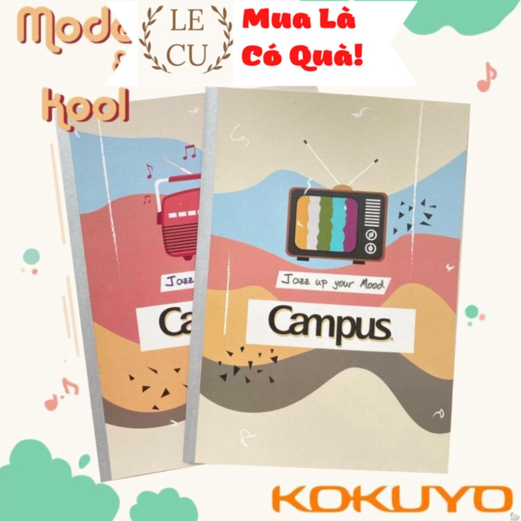 Vở Kẻ Ngang Có Chấm Mode &amp; Kool 120 Trang Khổ B5
