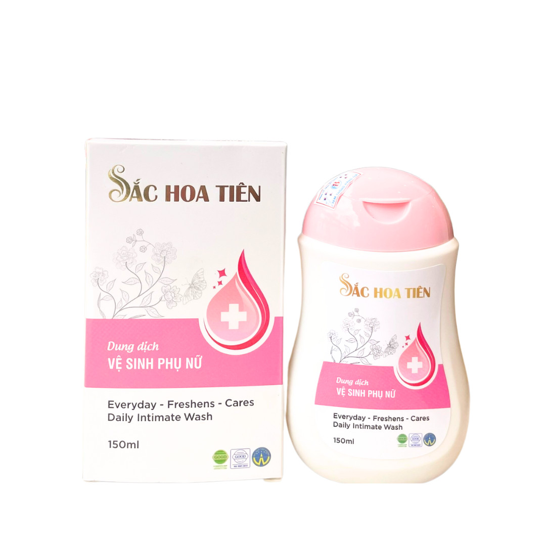 DUNG DỊCH VỆ SINH PHỤ NỮ SẮC HOA TIÊN SẠCH  - THƠM - HỒNG - KHÍT
