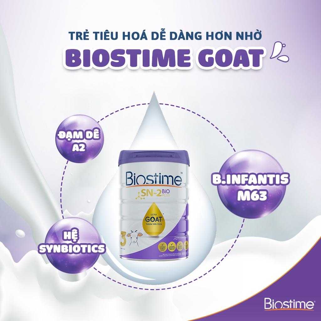 [Hàng chính hãng] Sữa Dê Biostime Sn2 Bio Plus Ultra Goat số 3, cải thiện tiêu hóa cho bé 800g