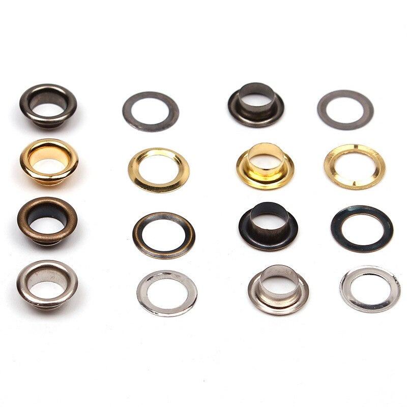Khoen ore 10mm Khoen mắt cáo 10ly Thau không gỉ Khuy mắt cáo bấm vải Túi 100 cái Màu bạc/ vàng/ đồng