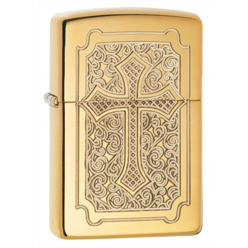 Bật Lửa Zippo Armor Eccentric High Polish Brass
