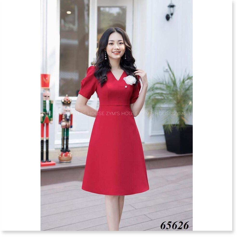 Váy xòe tay con đính bông nhẹ nhàng