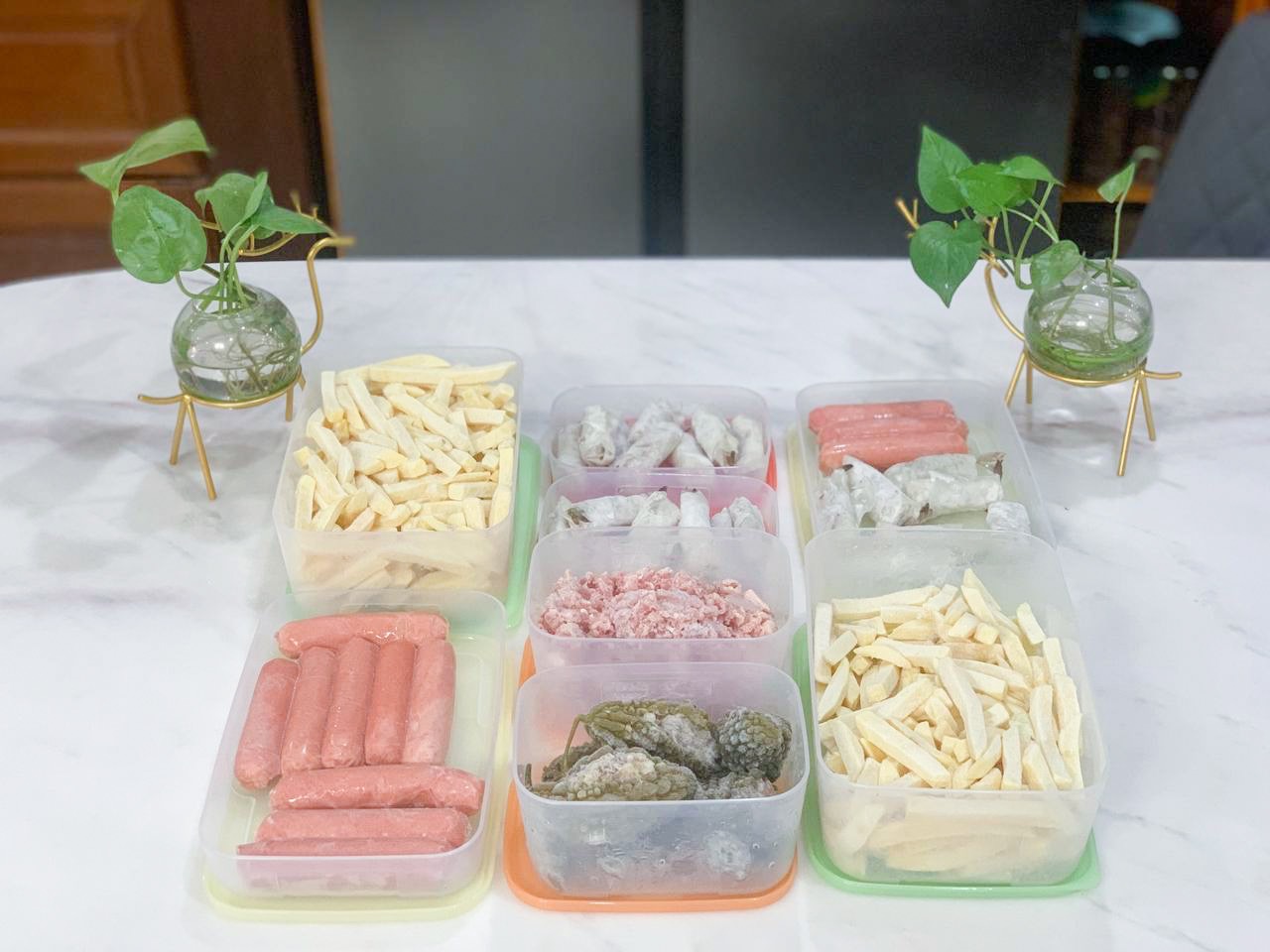 Bộ Trữ Đông Tupperware Freezermate Colorful Set 8 - Tupperware hàng chính hãng