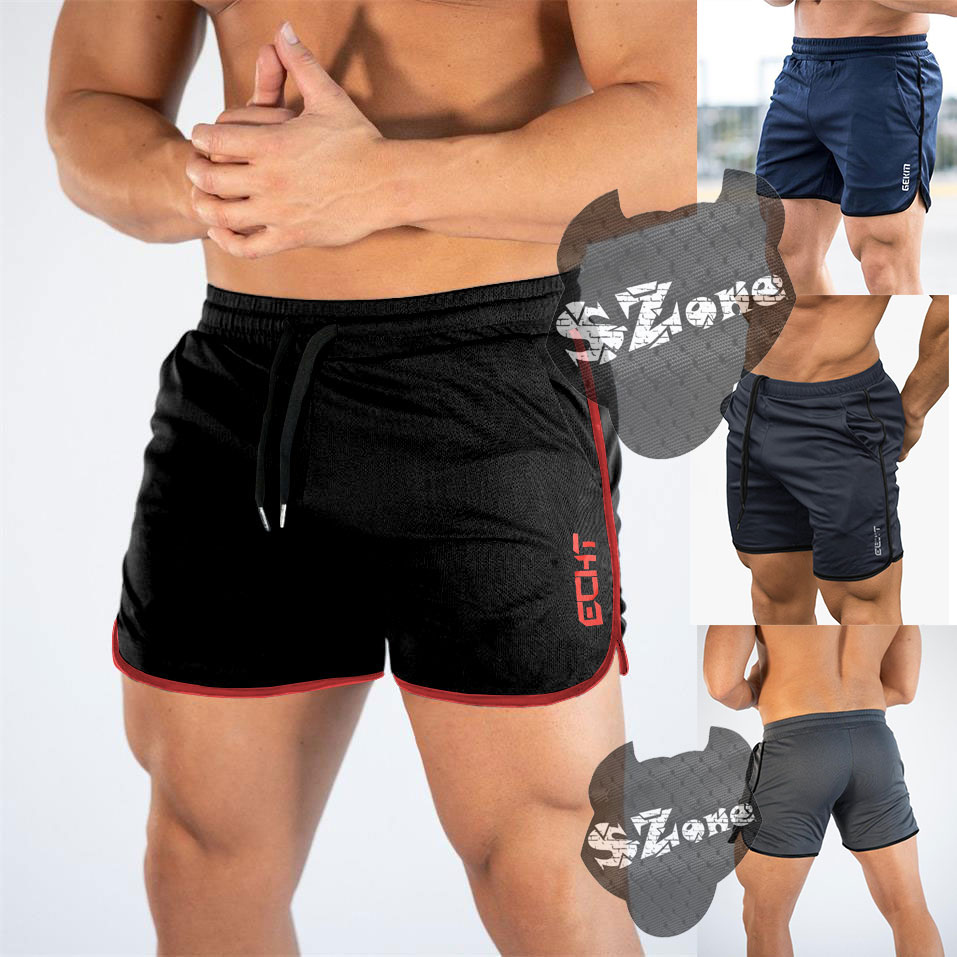 Quần Tập GYM Nam Form Ngắn Thun Lỗ Kim Thông Thoáng Mát Mẻ Cõ Giãn Tốt SZone SQ493