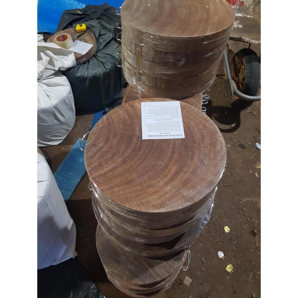 Thớt gỗ nghiến đá ,đường kính 39 dầy 5cm