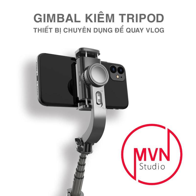 Tay Cầm Chống Rung Điện Tử Gimbal L08 Có Bluetooth - Gimbal Điện Thoại - Có Chân Đỡ Tự Đứng - MVN Studio