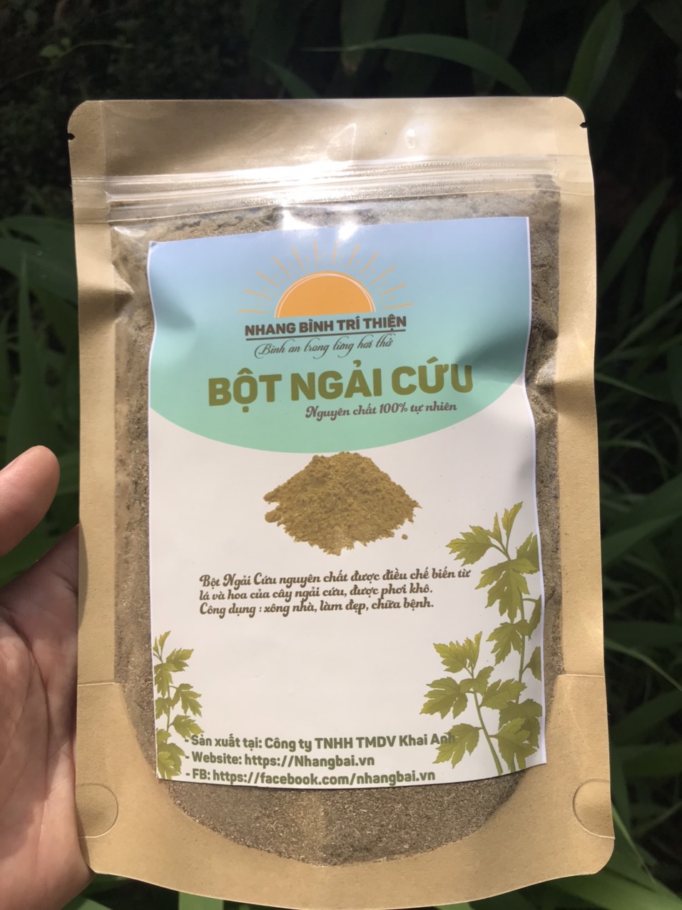 Bột Ngải Cứu Bình Trí Thiện thơm đậm 100% tự nhiên (100 gram)