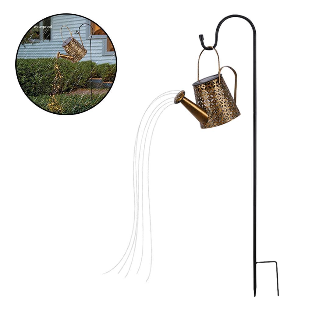 2pcs Watering Can Stake Lamp Yard Decor Outdoor Lamp