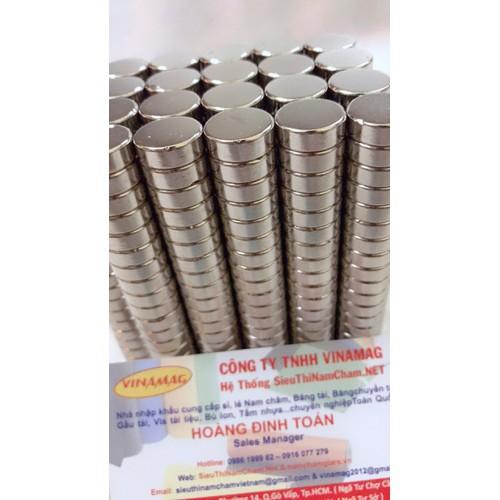 2 VIÊN Nam châm đất hiếm 12x5mm