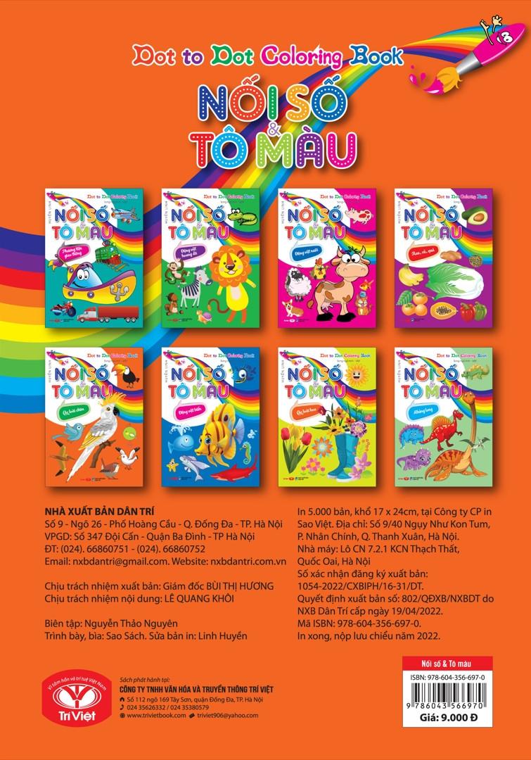 Dot To Dot Coloring Book - Nối Số &amp; Tô Màu - Các Loài Chim