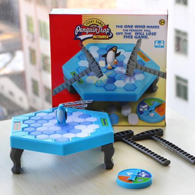 Combo Penguin Trap - Bẫy chim cánh cụt Tặng bài UNO-Đập băng,phá băng chim cánh cụt