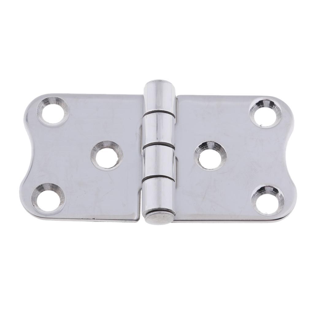 3" X 1.5" 316 Stainless Steel High Polished Flush Door Hinge for Boat Marine