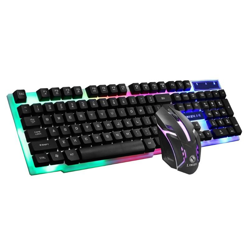 Set Bàn Phím Và Chuột Chơi Game Có Dây Gtx300 104 Phím Rgb