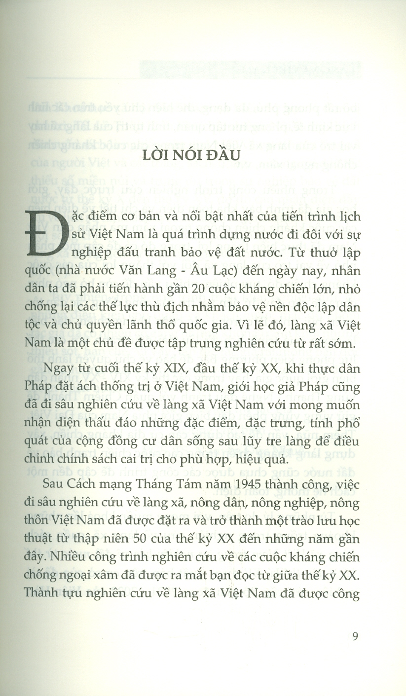 Làng Xã Việt Nam Trong Sự Nghiệp Bảo Vệ Đất Nước Từ Thế Kỷ X Đến Thế Kỷ XV (Sách Chuyên Khảo)