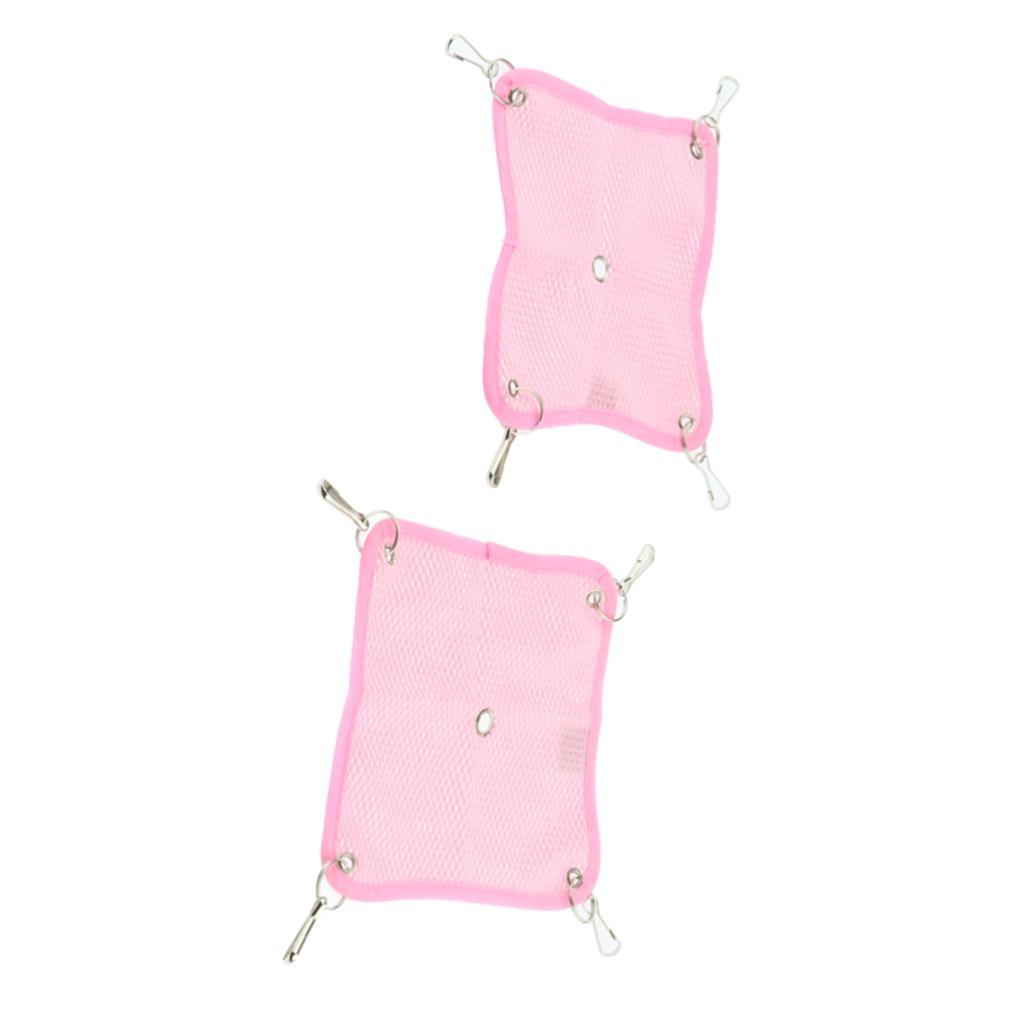 Pack of 6 Pet Animal Cage Grid Hammock Toy Hanging Bed Hamster Hammock