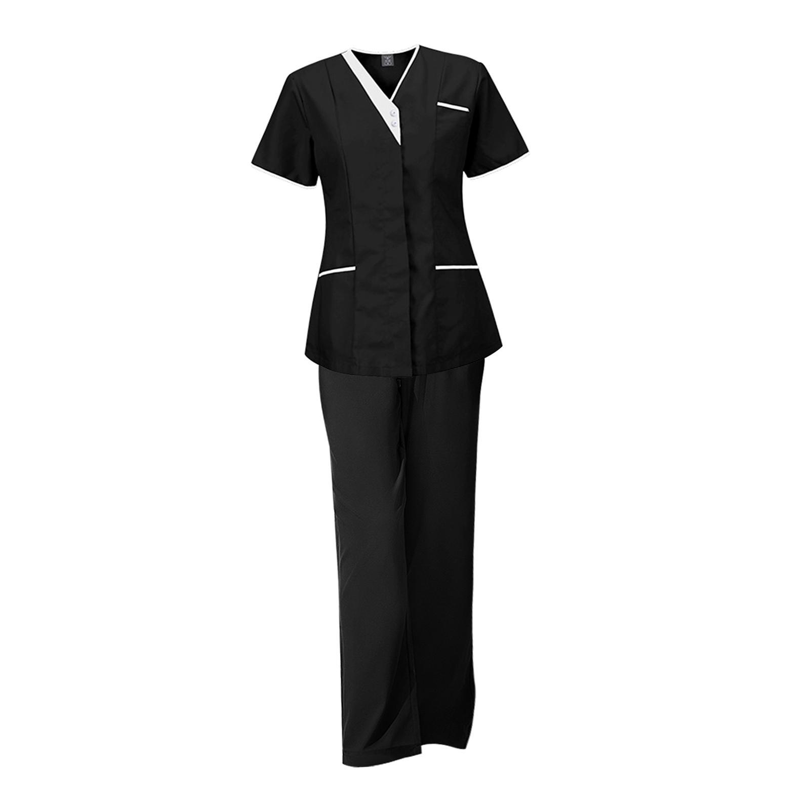 Nursing Uniforms Women Scrubs Sets for Beauty Salon Cosmetology Pet Grooming