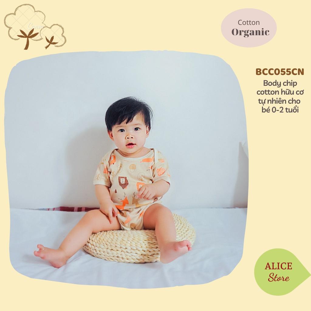 Quần áo sơ sinh 0-2 tuổi 100% COTTON HỮU CƠ TỰ NHIÊN không chất tẩy nhuộm, body chip mùa hè cho bé mẫu mới 2022