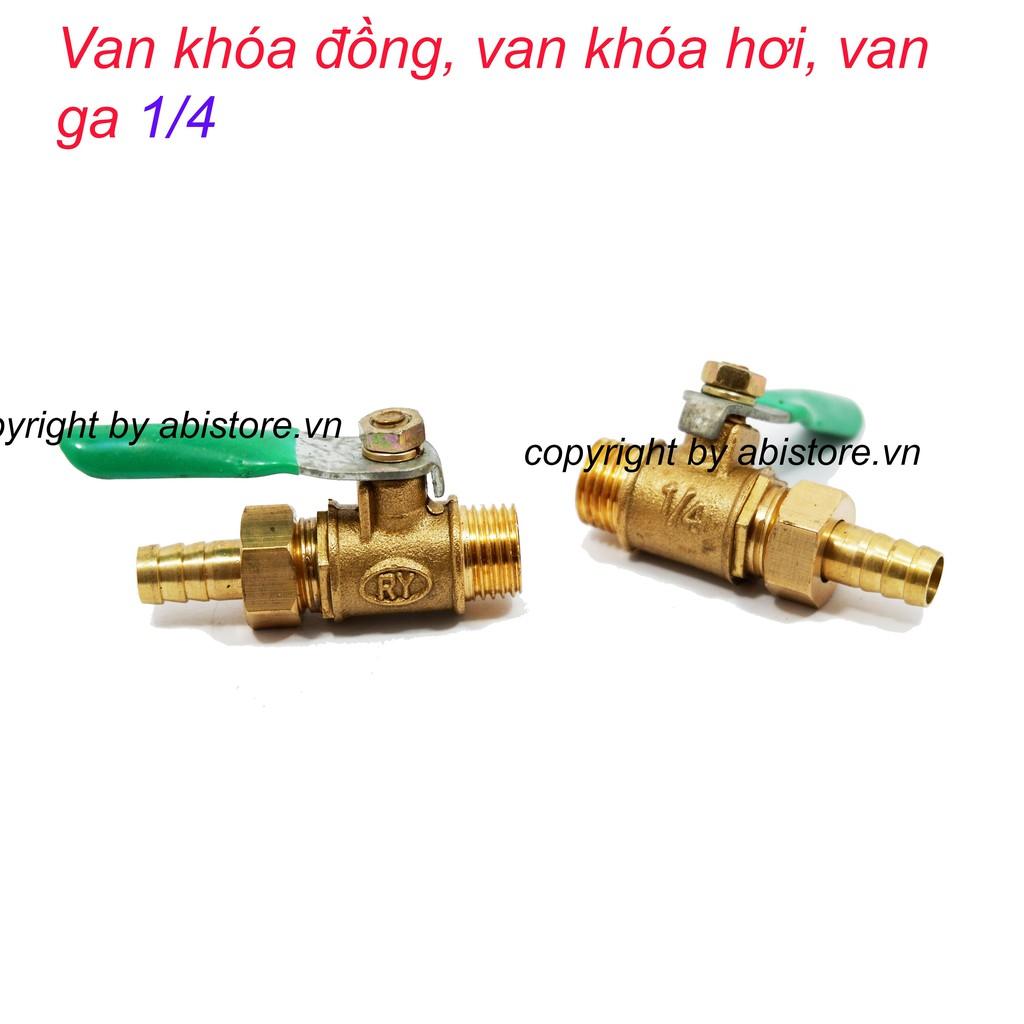 VAN KHÓA ĐỒNG, KHÓA GA 1/4, KHÓA VAN HƠI HÀNG ĐẸP