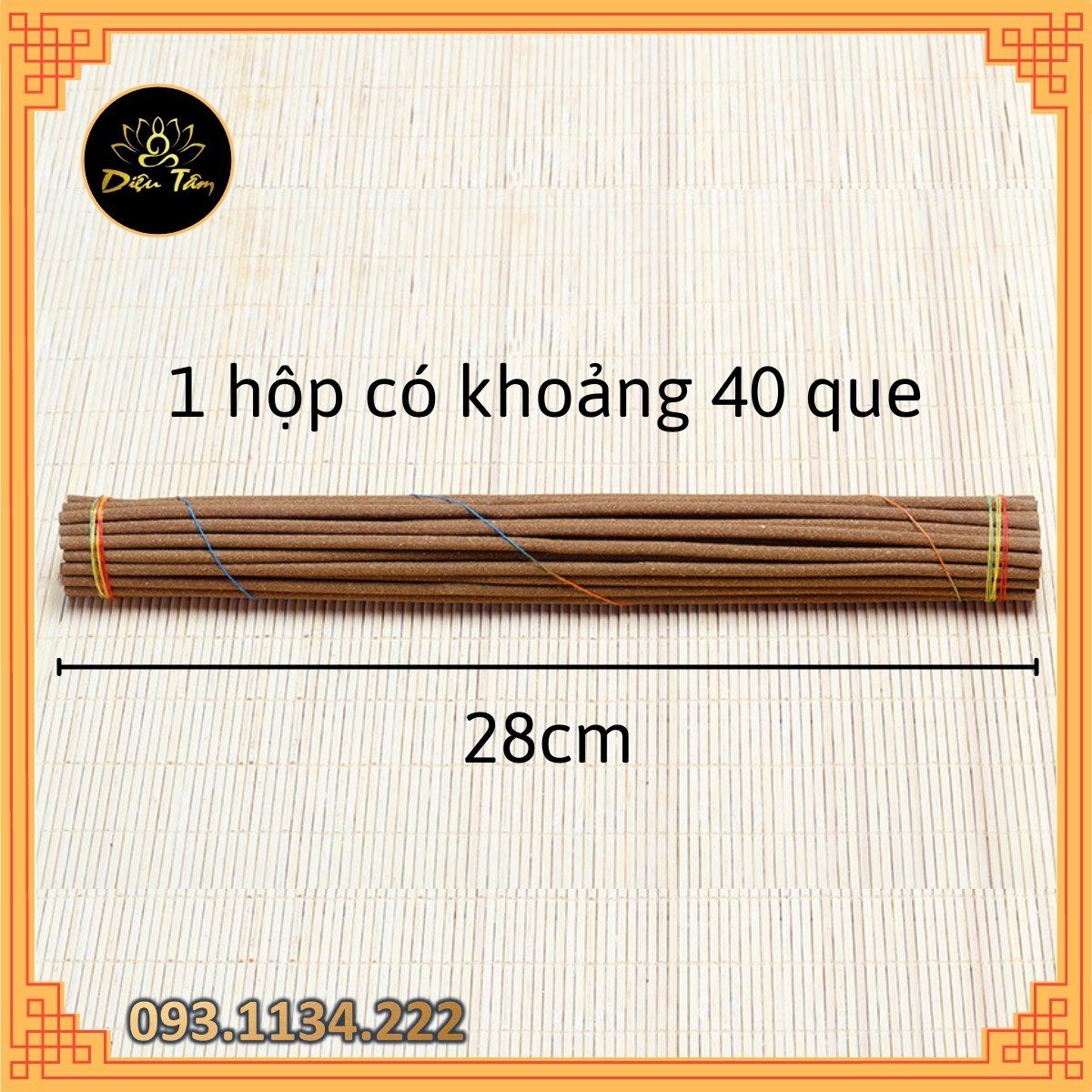 Hương thảo dược Tây Tạng không tăm hộp 40 cây 4 loại mùi khác nhau